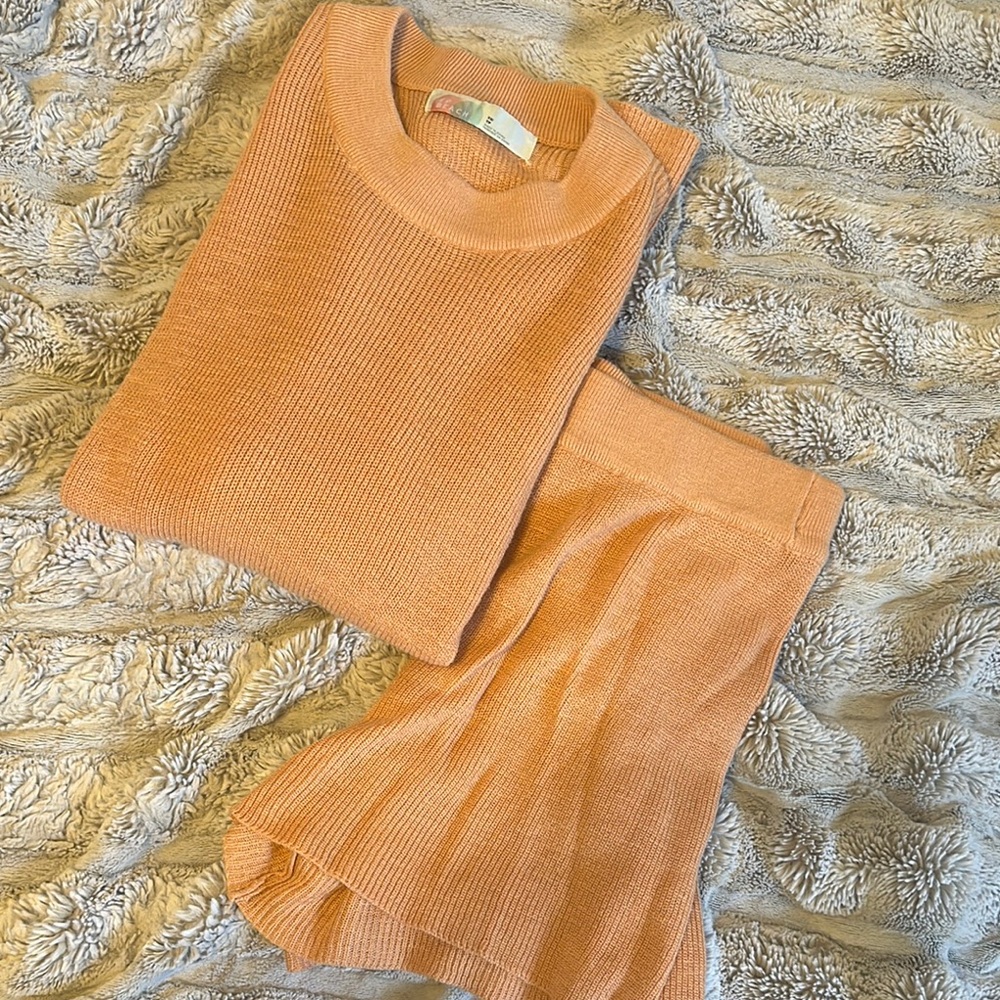 Cozy Knit Sweater and Skirt Set